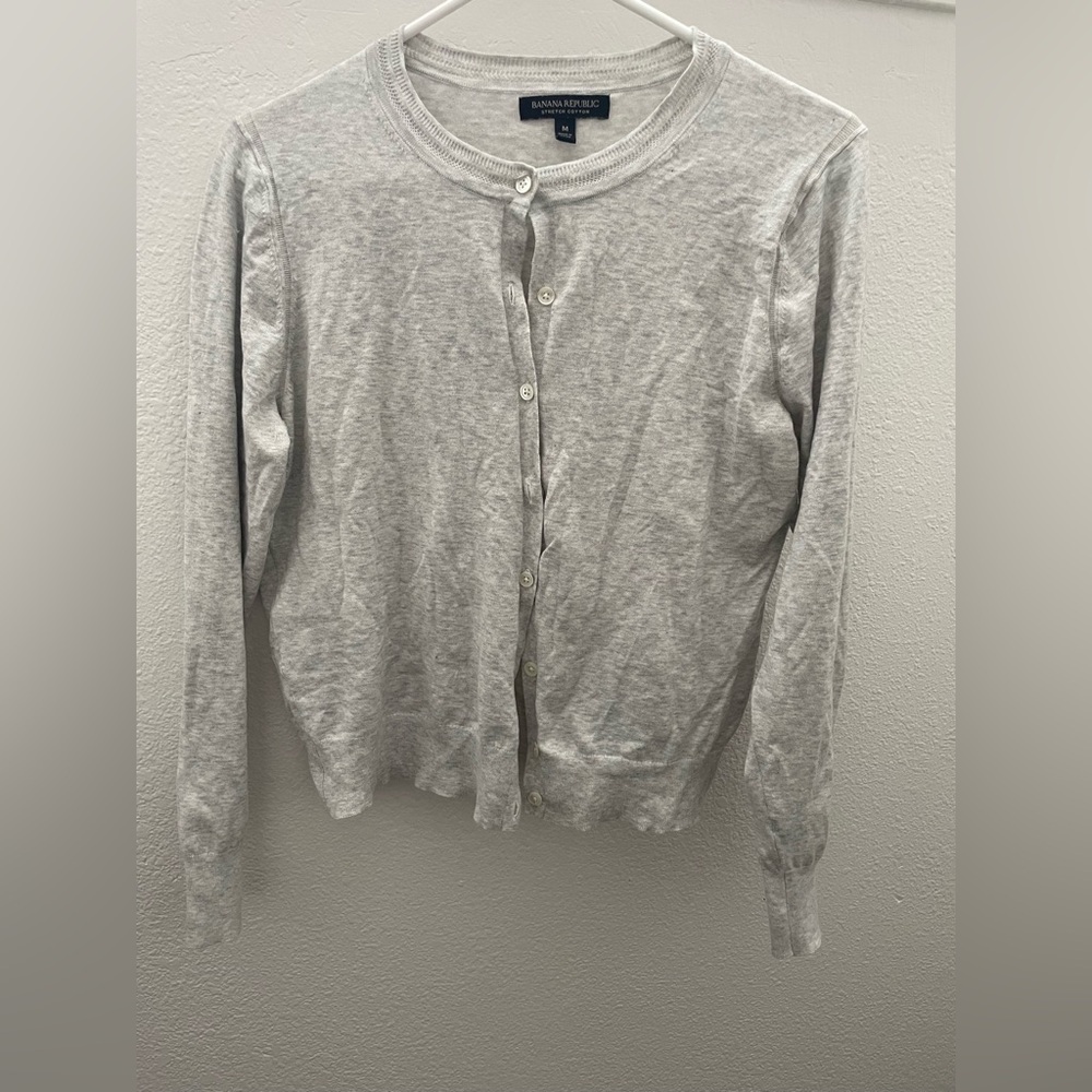 Banana Republic Light Gray Women's Cardigan